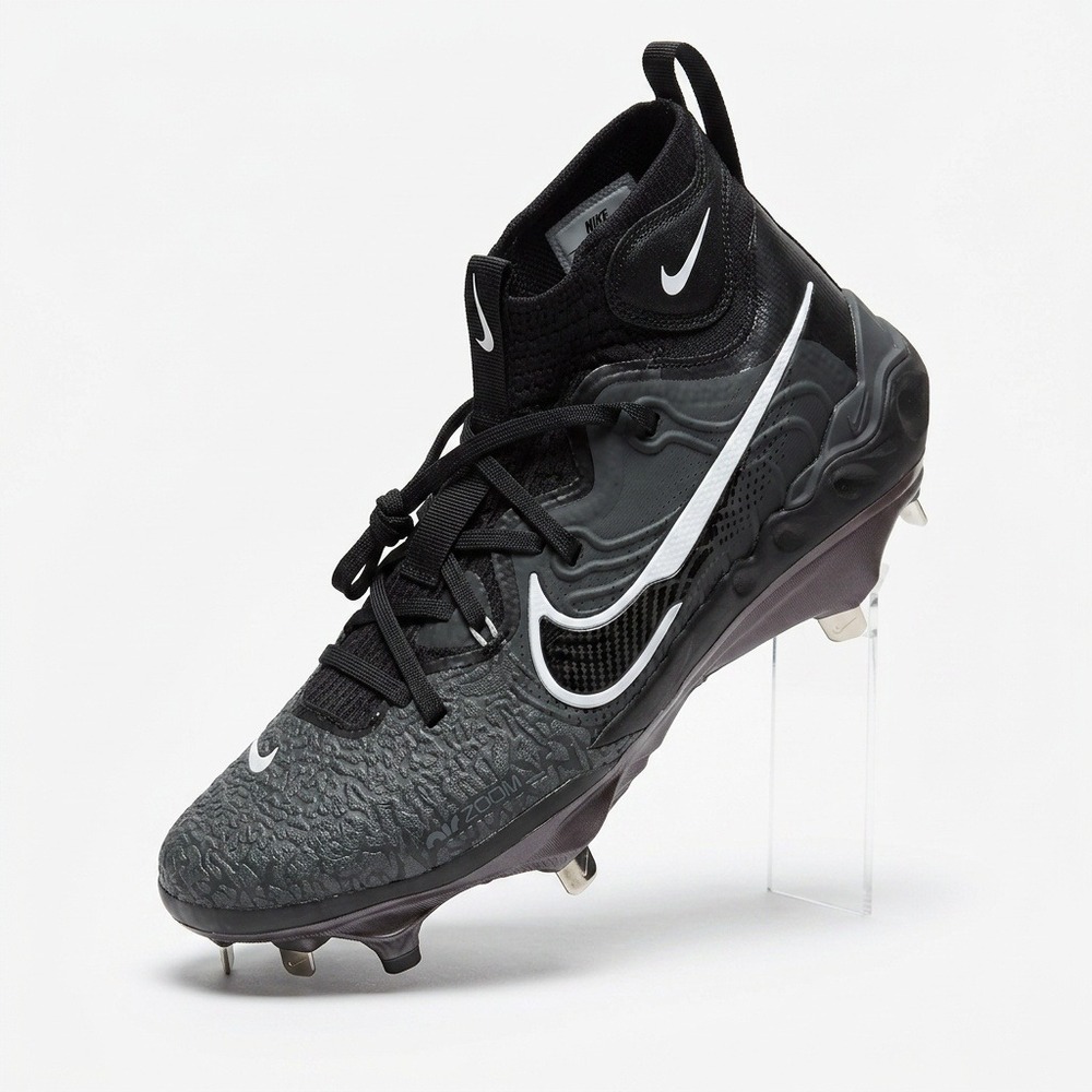 Nike Alpha Huarache NXT Black Metal Baseball Cleats Black DJ6517-010 Men's 8.5